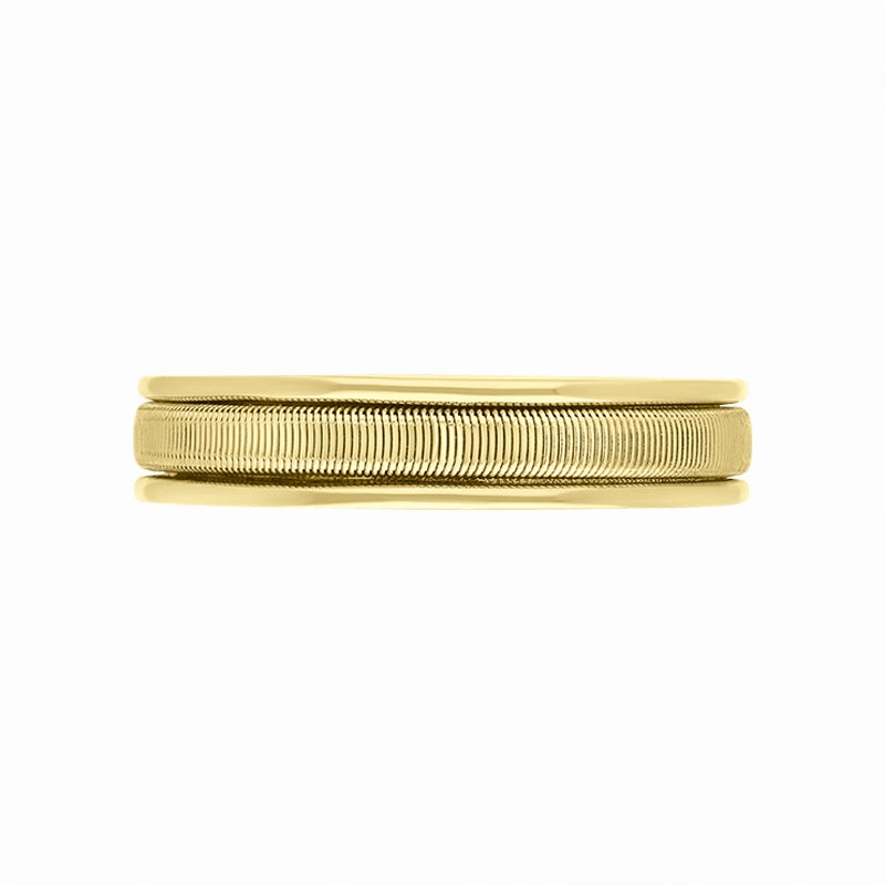 Marco Bicego Uomo 18ct Yellow Gold Unisex Thin Ring D