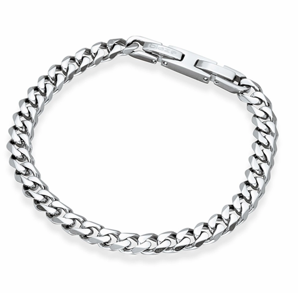 Men Bracelet - Blaze Stainless Steel Cuban Link Bracelet