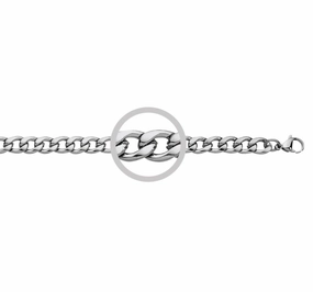 Men Chain- 10mm Stainless Steel Curb Link - 2 Sizes