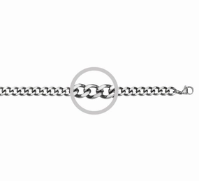 Men Chain- 7mm Stainless Steel Curb Link - 2 Sizes