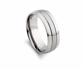 Men Rings - Stainless Steel Matte Polish