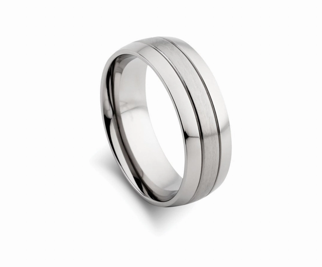 Men Rings - Stainless Steel Matte Polish