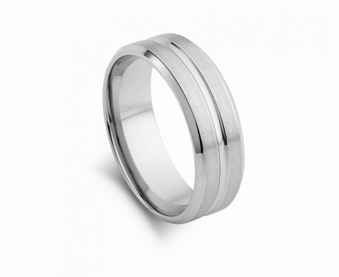 Men Rings - Stainless Steel Matte Polish
