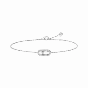 Messika Care(s) 18ct White Gold & Diamond Pav Bracelet