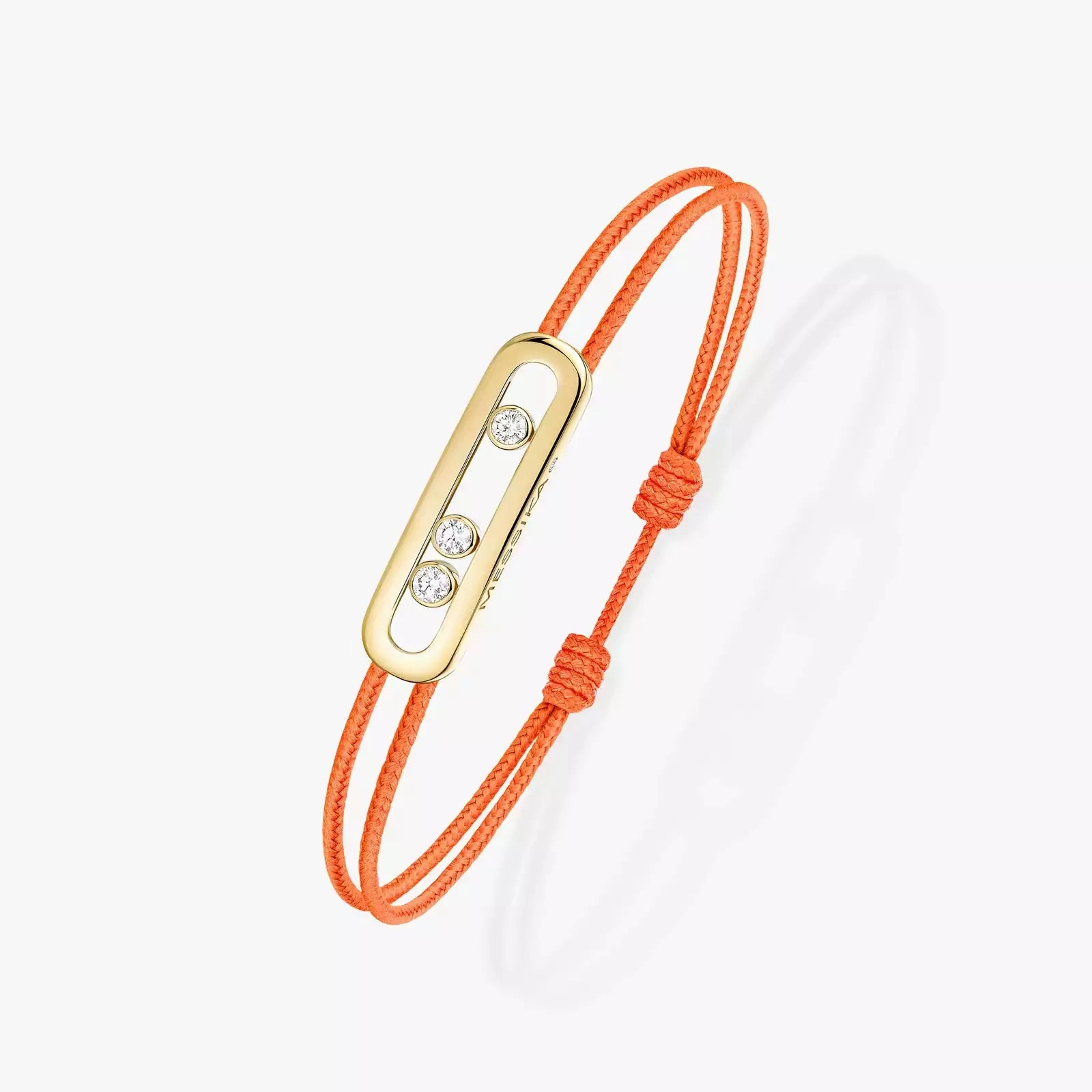 Messika Care(s) 18ct Yellow Gold & Diamond Orange Cord Bracelet