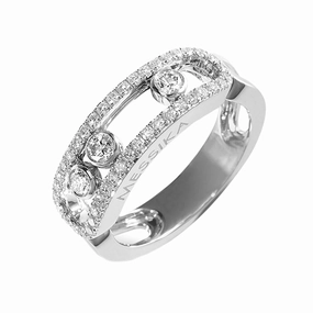 Messika Move Classic Pave 18ct White Gold 0.55ct Diamond Ring