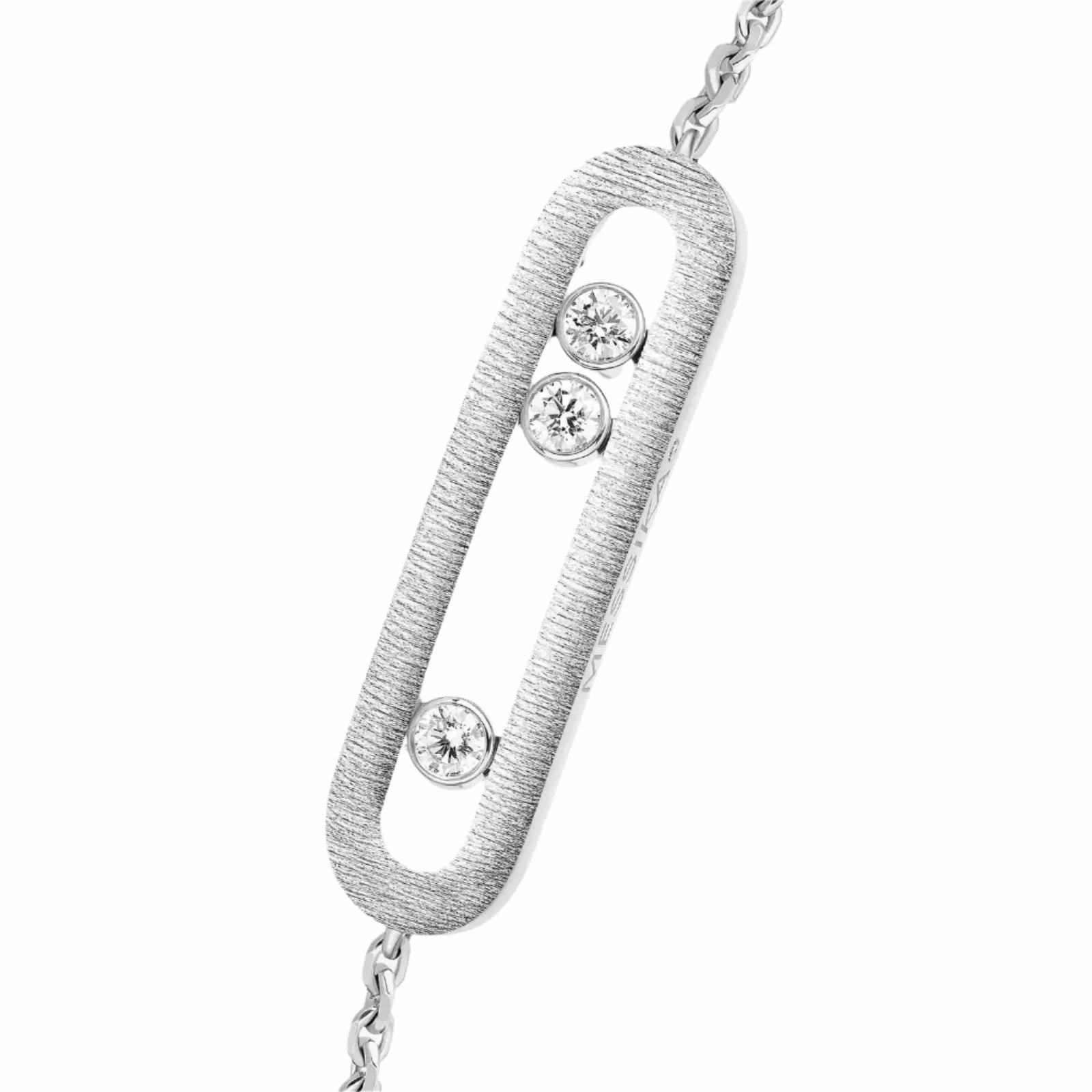 Messika Move Classique Cisel 18ct White Gold 0.20ct Diamond Bracelet