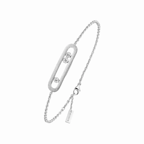 Messika Move Classique Cisel 18ct White Gold 0.20ct Diamond Bracelet