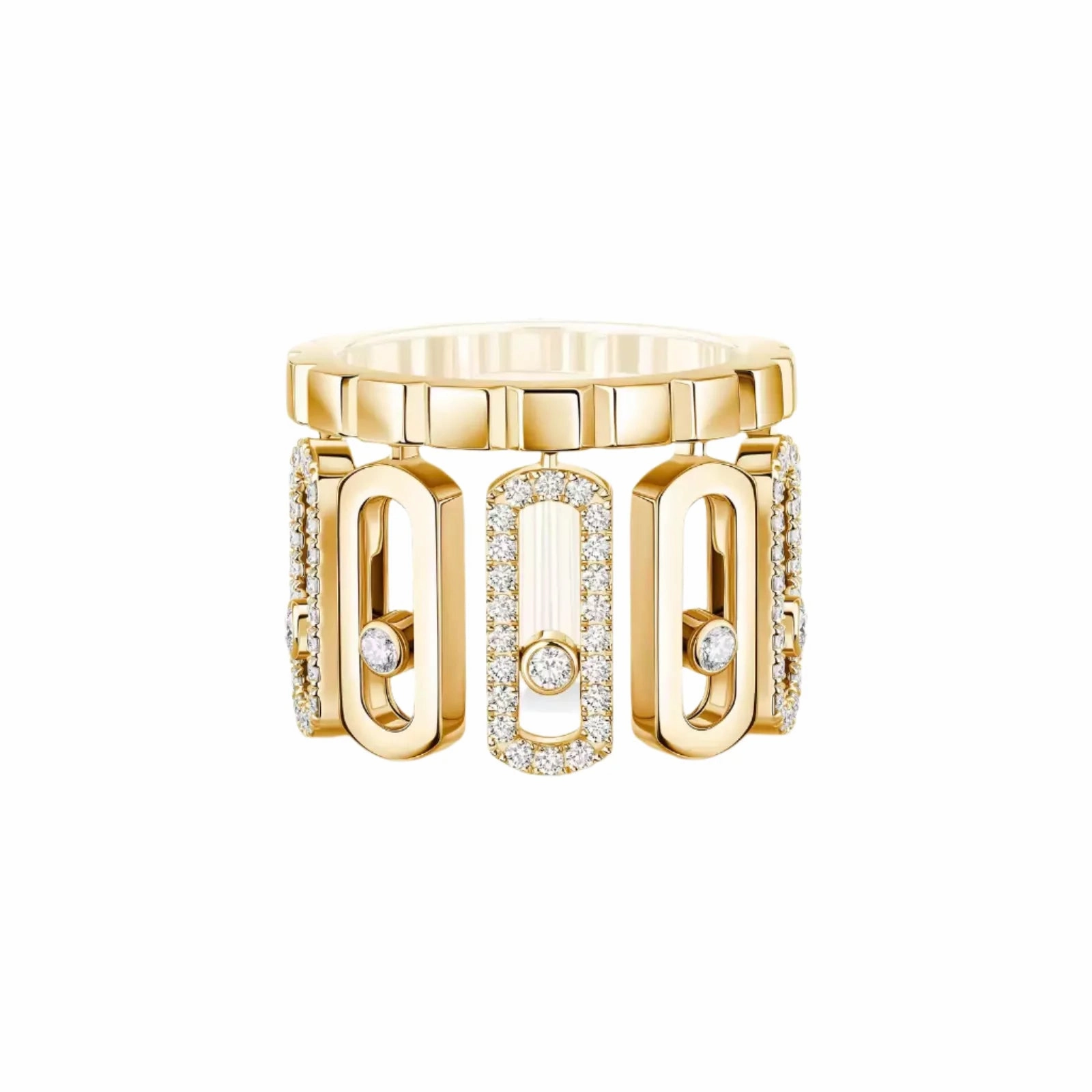 Messika Move Iconica 18ct Yellow Gold 0.60ct Diamond Ring