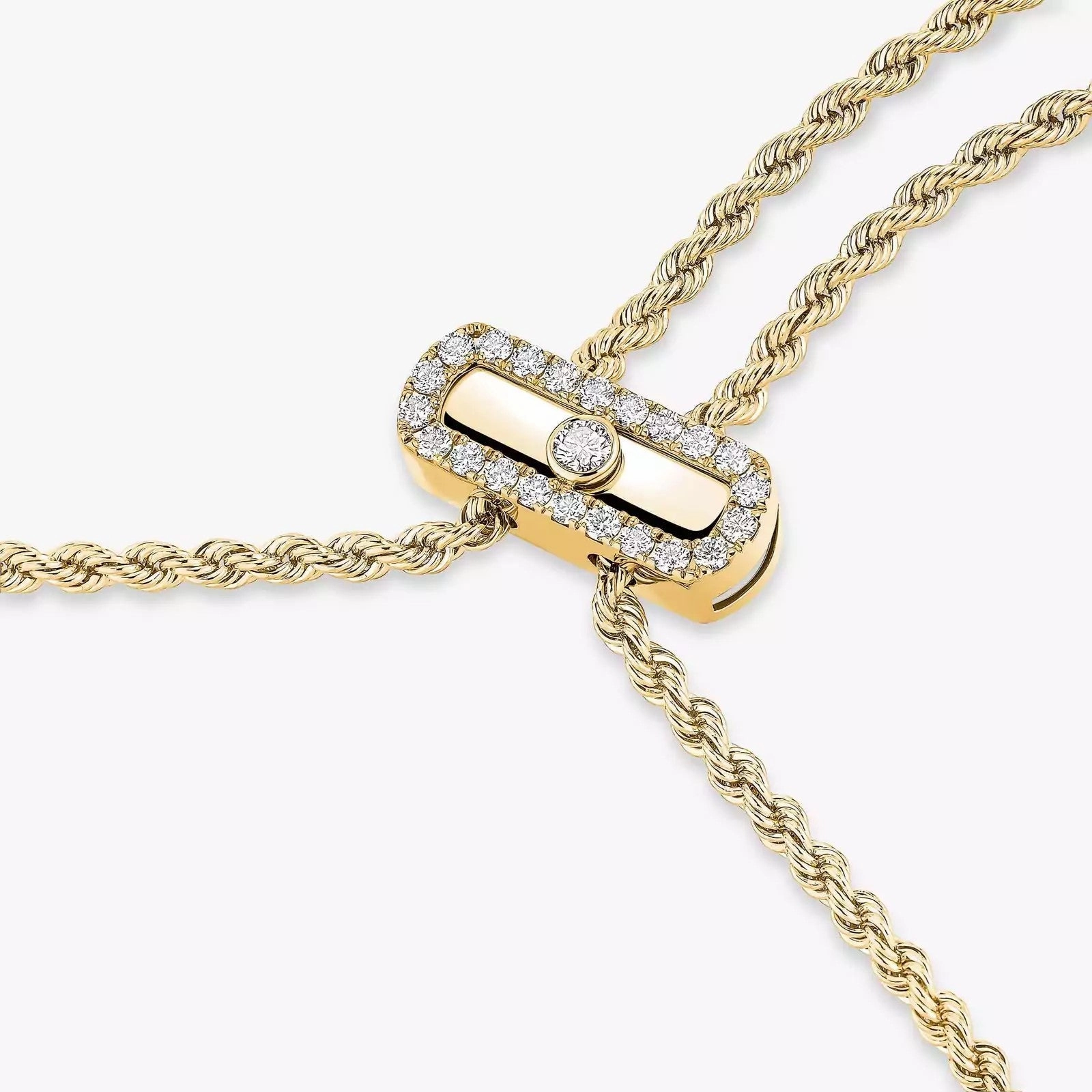 Messika  Move Iconica 18ct Yellow Gold 8ct Diamond Necklace