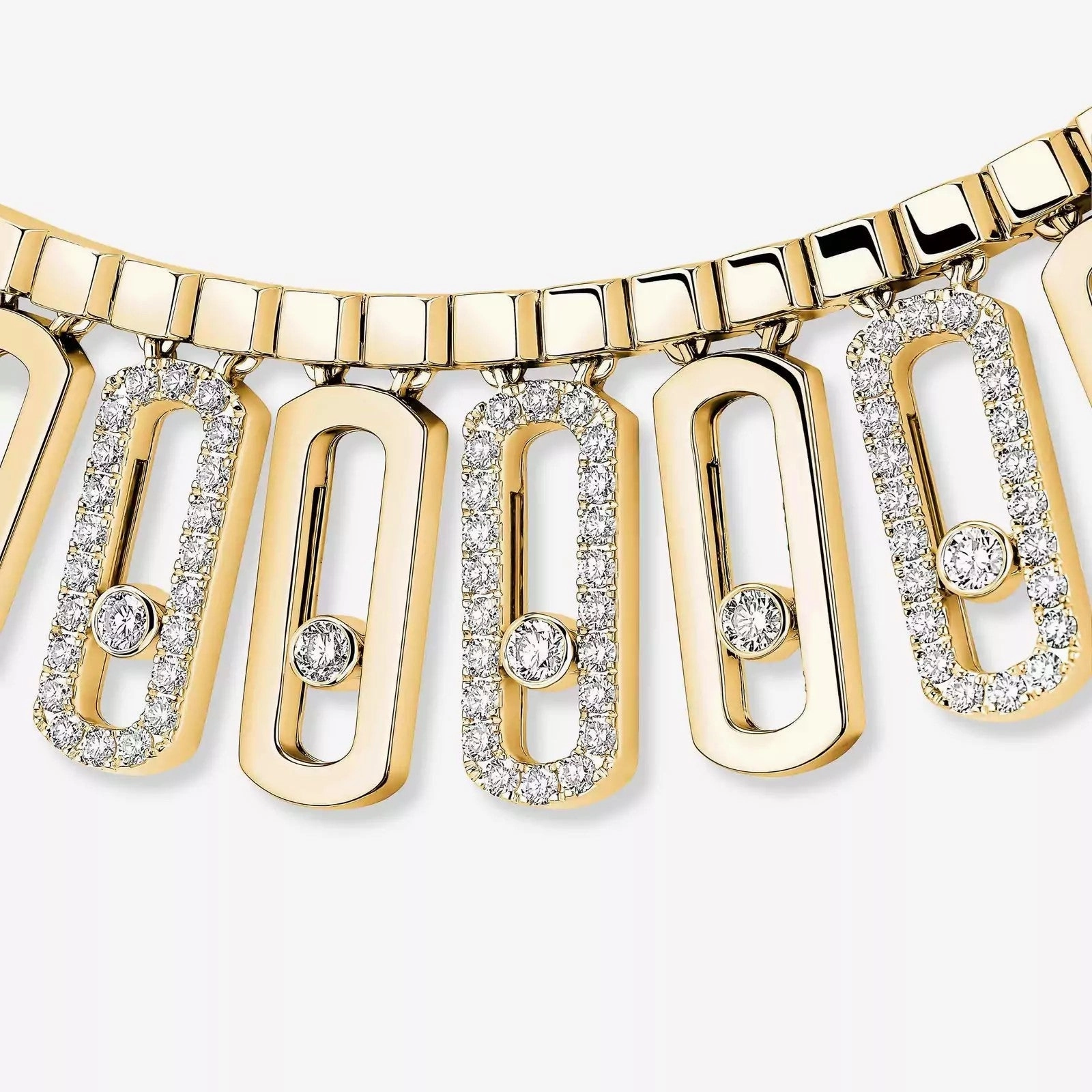 Messika  Move Iconica 18ct Yellow Gold 8ct Diamond Necklace
