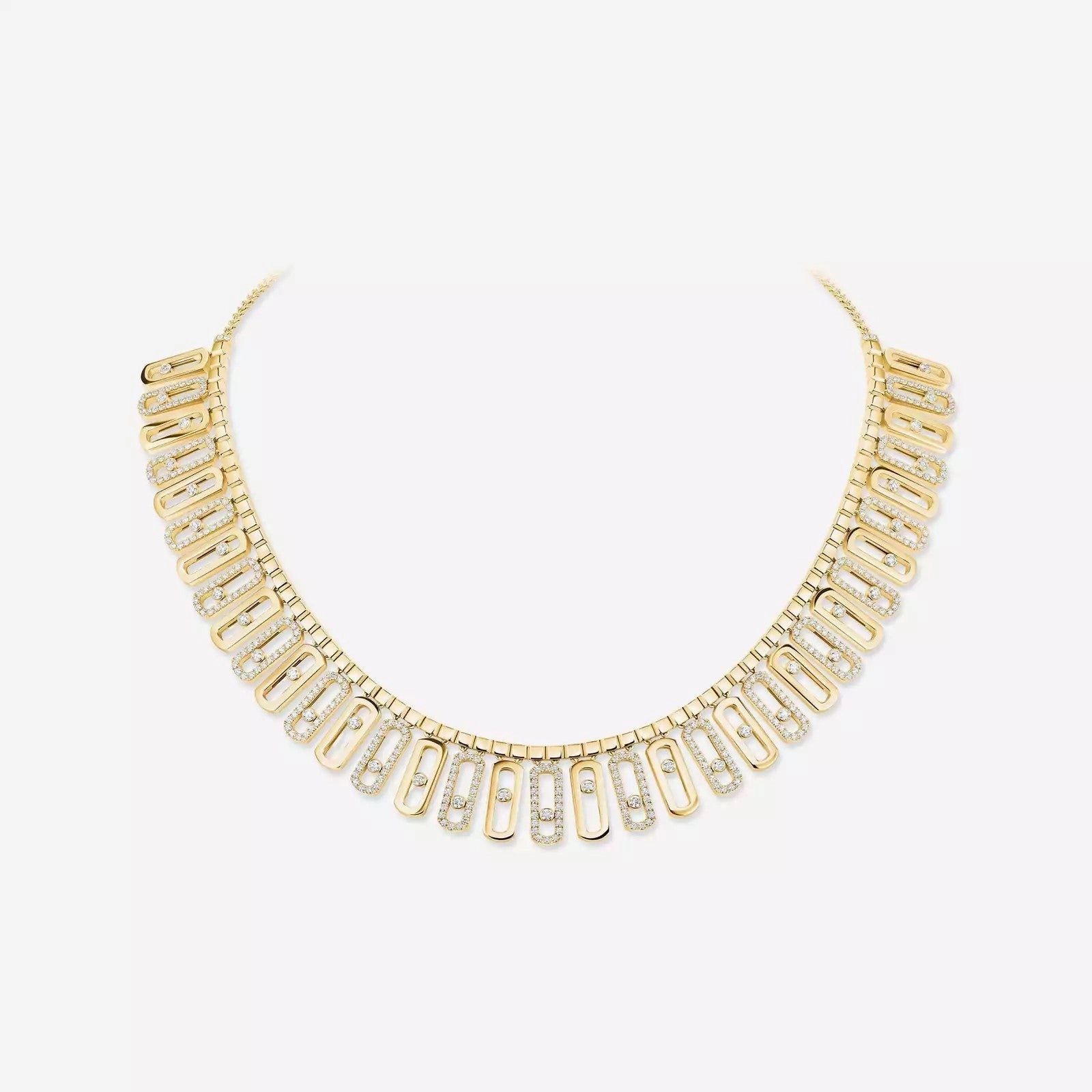 Messika  Move Iconica 18ct Yellow Gold 8ct Diamond Necklace