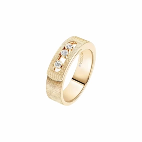 Messika Move Noa Cisel 18ct Yellow Gold 0.10ct Diamond Ring