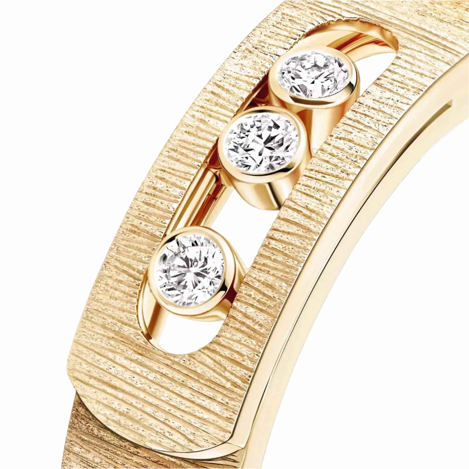 Messika Move Noa Cisel 18ct Yellow Gold 0.10ct Diamond Ring