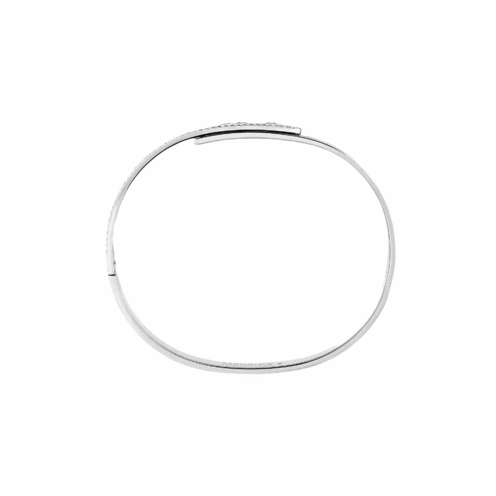 Messika Move Noa Cisel Semi-Pav 18ct White Gold 1.55ct Diamond Bangle