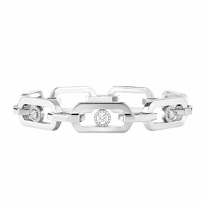 Messika So Move 18ct White Gold 0.39ct Diamond Link Bracelet