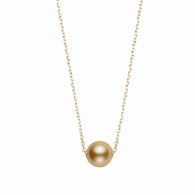 Mikimoto 18ct White Gold 10-11mm Gold South Sea Pearl Necklace