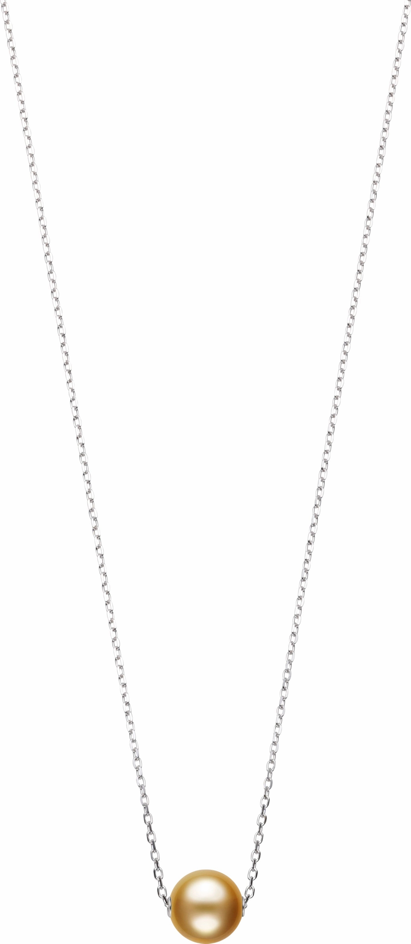 Mikimoto 18ct White Gold 10-11mm Gold South Sea Pearl Necklace