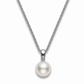 Mikimoto 18ct White Gold 10mm White A  South Sea Pearl Necklace