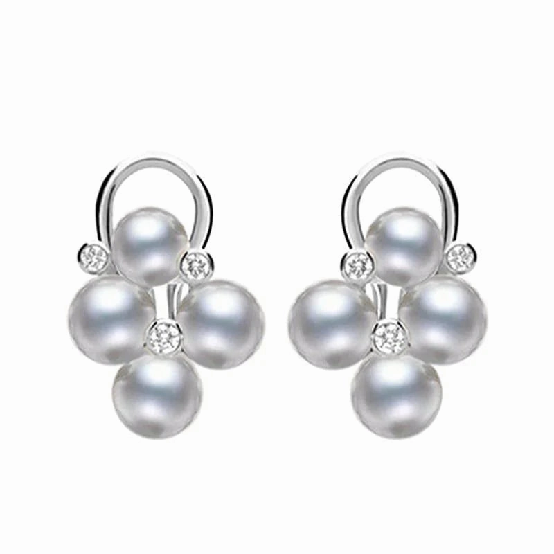 Mikimoto 18ct White Gold Diamond Akoya Pearl Three Piece Gift Set