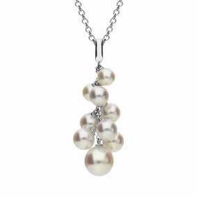 Mikimoto 18ct White Gold Pearl 'Marshmallow' Necklace
