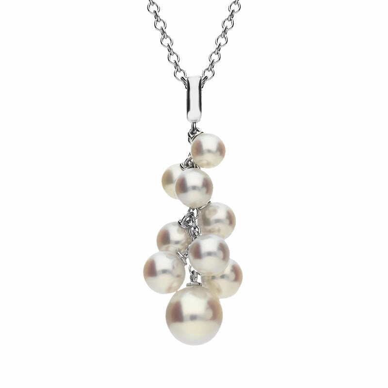 Mikimoto 18ct White Gold Pearl 'Marshmallow' Necklace