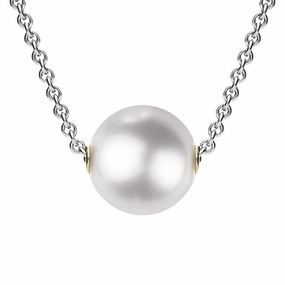 Mikimoto 18ct White Gold White Grade A Akoya Pearl Necklace