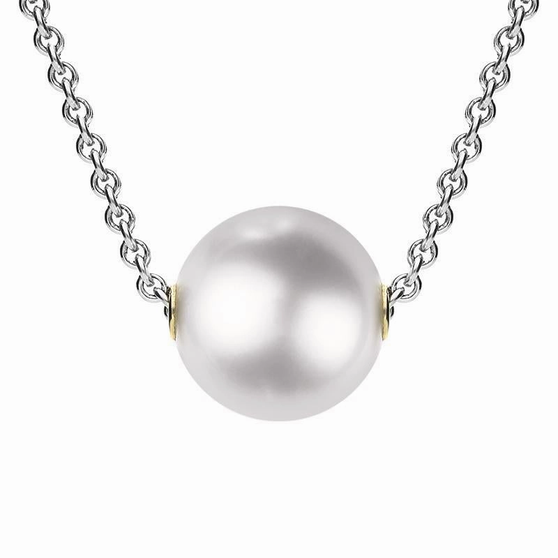 Mikimoto 18ct White Gold White Grade A Akoya Pearl Necklace