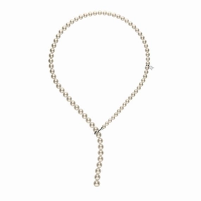 Mikimoto 18ct White Gold White Grade A Akoya Pearl Necklace