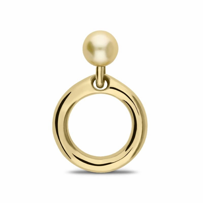 Mikimoto 18ct Yellow Gold 9mm Golden South Sea Pearl Ring