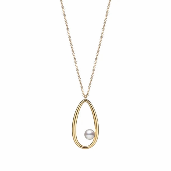Mikimoto 18ct Yellow Gold Akoya Moon Dew 60cm Necklace