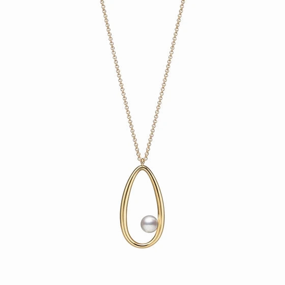 Mikimoto 18ct Yellow Gold Akoya Moon Dew 60cm Necklace
