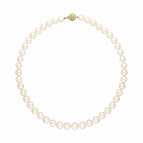 Mikimoto 18ct Yelow Gold 8mm Akoya A1 Pearl Necklace