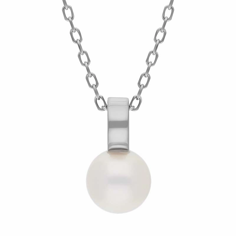 Mikimoto Classic 18ct White Gold White Akoya Pearl Necklace