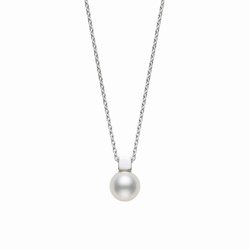 Mikimoto Classic 18ct White Gold White Akoya Pearl Necklace