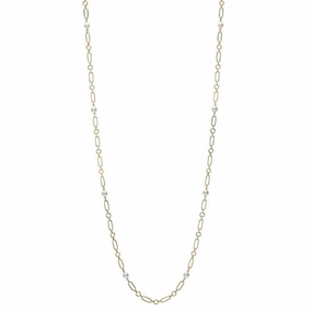 Mikimoto M Code 18ct Yellow Gold White Akoya Pearl Long Necklace