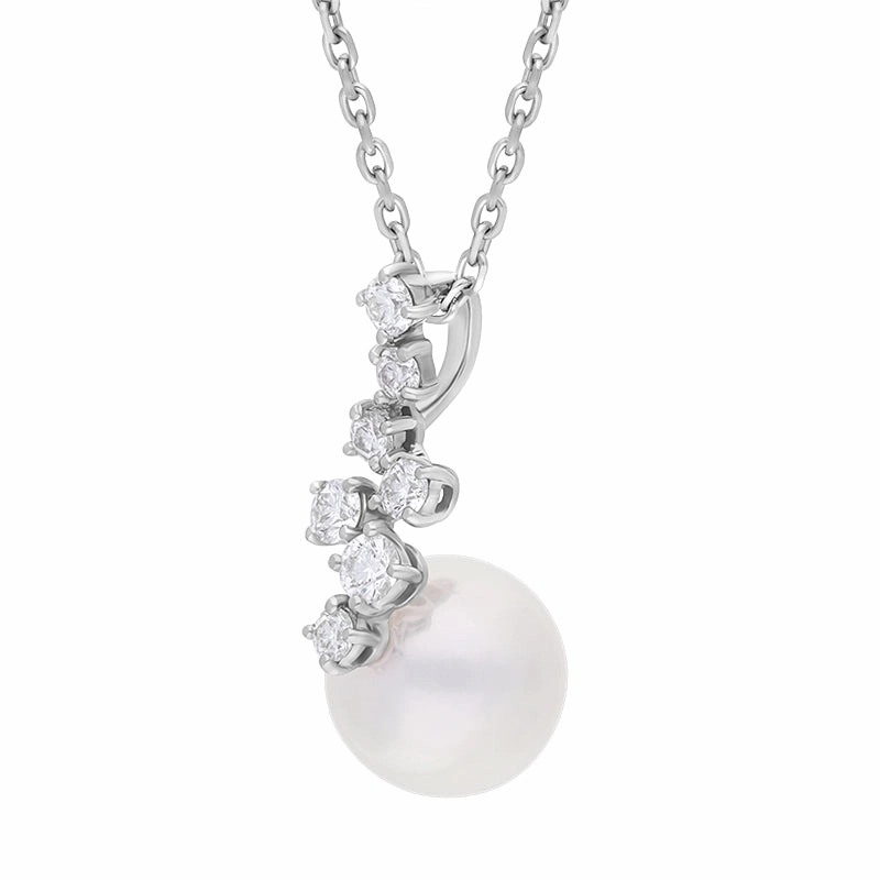 Mikimoto Starry Night 18ct White Gold Akoya Pearl Diamond