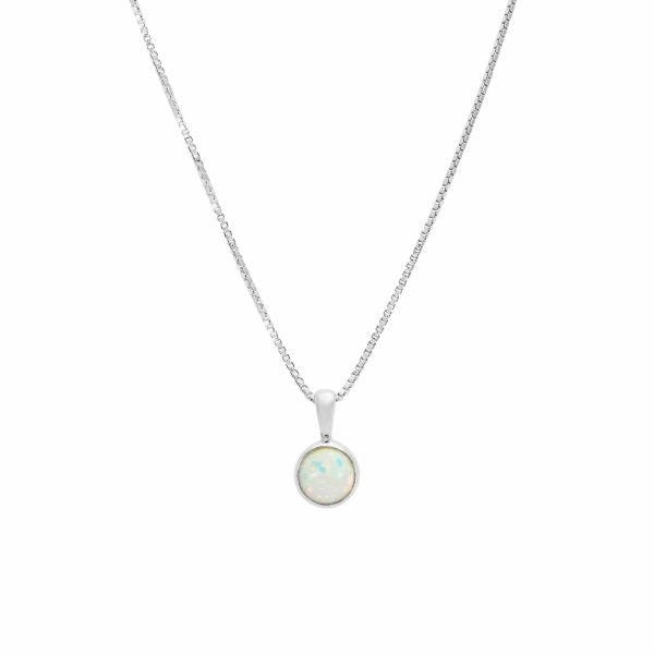 Necklace - 6mm Round Opalite