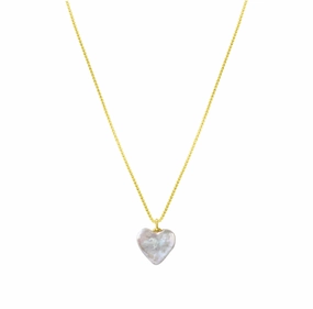 Necklace - Heart of Pearl Necklace - 2 colours available