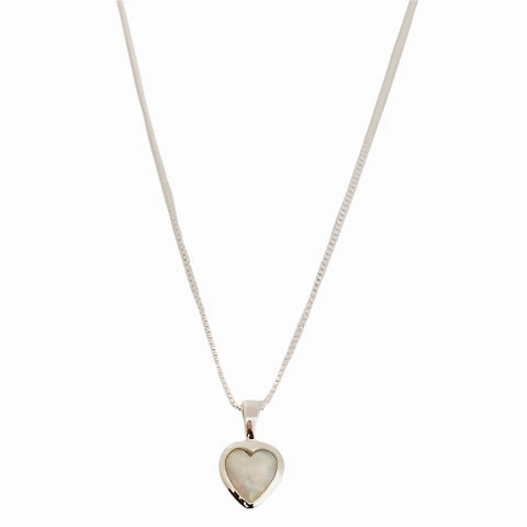 Necklace - Heart Opalite