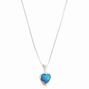 Necklace - Heart Opalite