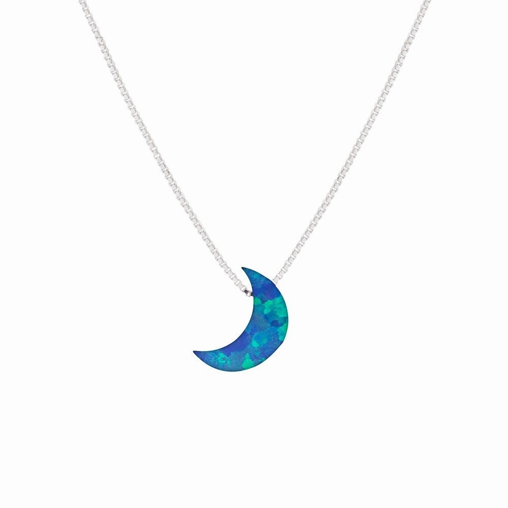 Necklace-  Opalite Moon