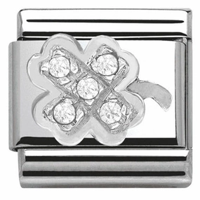 Nomination Charm Composable Classic Symbols Clover Steel