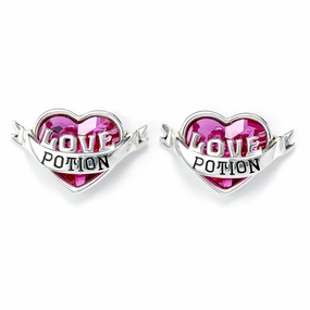 Official Harry Potter Sterling Silver Love Potion Crystal Stud Earrings