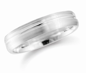 Palladium 5mm Polished Wedding Ring