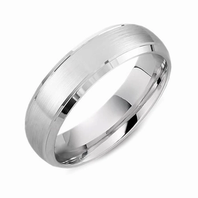Palladium 5mm Satin Finish Wedding Ring