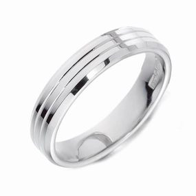 Palladium 6mm Engraved Wedding Ring