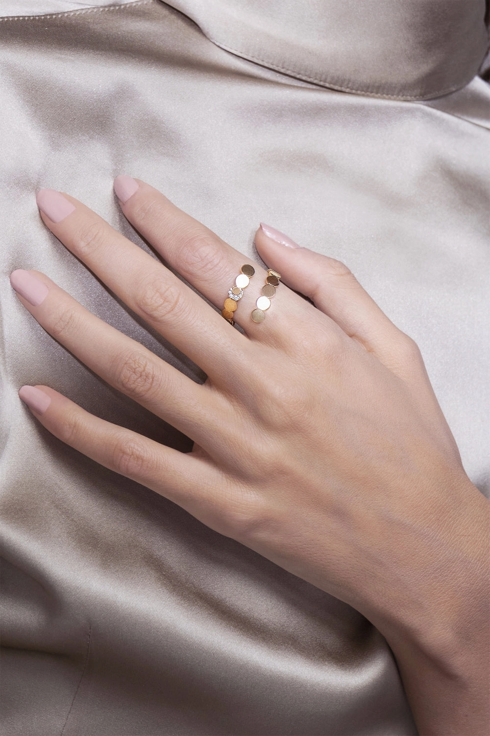 Pasquale Bruni Luce 18ct Rose Gold Diamond Crossover Ring