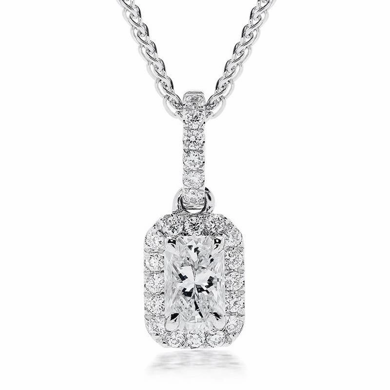 Phoenix Cut 18ct White Gold 0.43ct Diamond Cluster Necklace