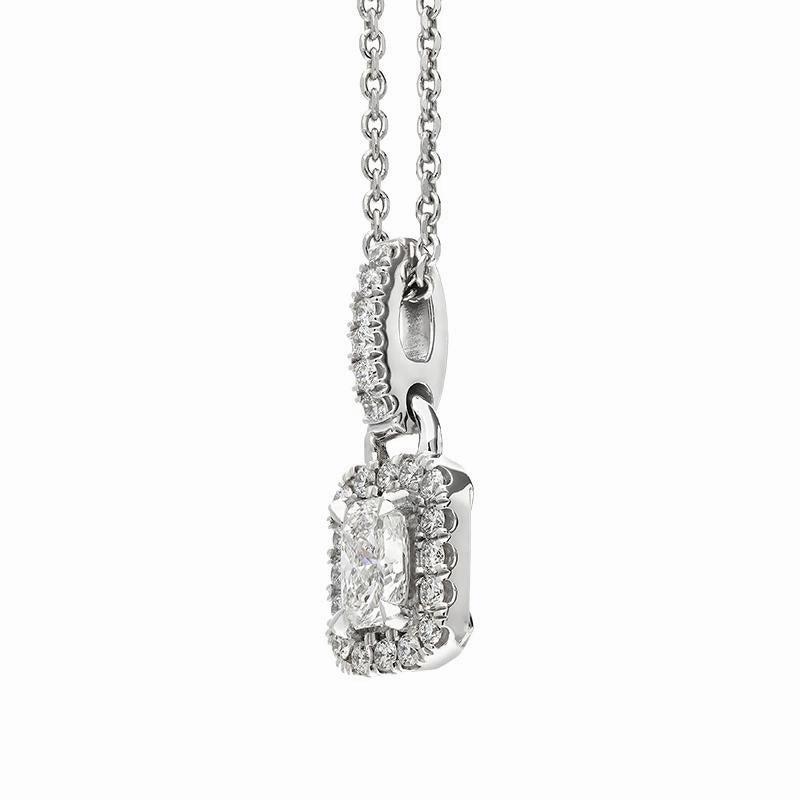 Phoenix Cut 18ct White Gold 0.50ct Diamond Cluster Necklace